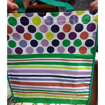 Сумка для продуктов на кнопке 40×35×10см 4 расцветки Сумка для продуктов на кнопке 40×35×10см 4 расцветки