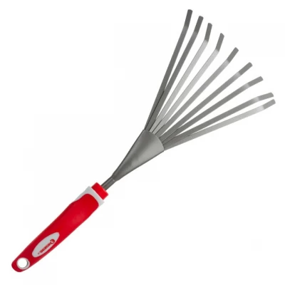 Грабли веерные 370 мм*155 мм с комбинированной рукояткой INTERTOOL FT-0031