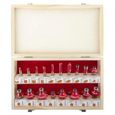 Набор фрез по дереву, 18 шт. INTERTOOL HT-0073