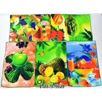 Полотенце кухонное 41 х 58 см микрофибра, цвета и принт в ассорт.