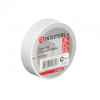 Лента изоляционная 0.15мм*17мм*10м белая INTERTOOL IT-0033