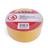 Скотч двухсторонний 50 мм*25 м на тканевой основе INTERTOOL KT-0963 Скотч двухсторонний 50 мм*25 м на тканевой основе INTERTOOL KT-0963