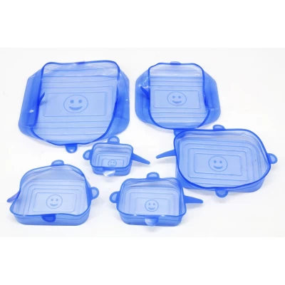 Набор Силиконовых Крышек 6 Шт Прямоугольные 07 SL Набор Силиконовых Крышек 6 Шт Прямоугольные 07 SL