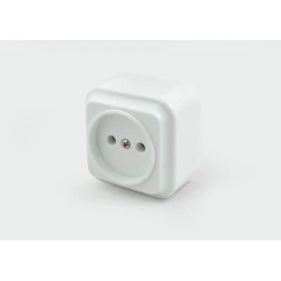 Розетка 1-я наружная РА10-ФК квадрат 10А белая Киев Розетка 1-я наружная РА10-ФК квадрат 10А белая Киев