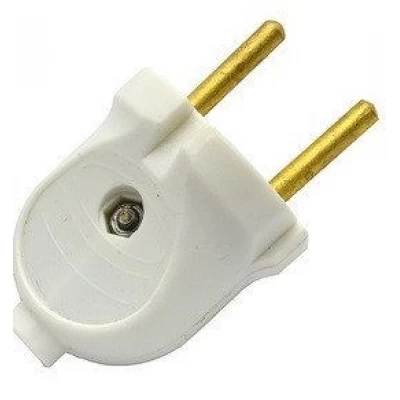 Вилка 6А латунь Житомир белая