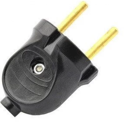 Вилка 6А латунь Житомир черная