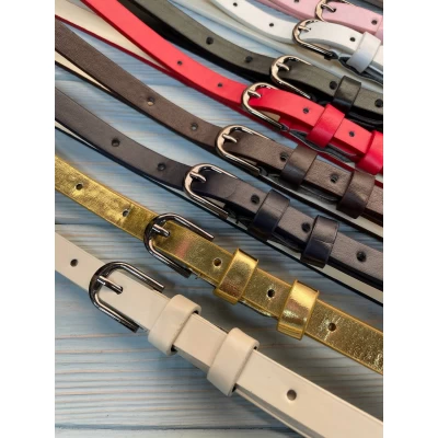 Женский ремень Материал экокожа, 10 цветов, Ширина 1.5 см