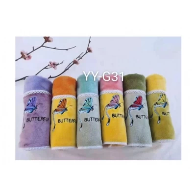 Полотенце банное микрофибра Бабочка