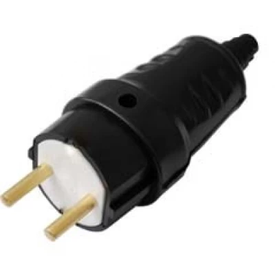 Вилка штепсельная (резина) Bylectrica В6-387