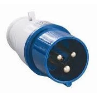 Takel 013 Вилка переносная 16А (220-250В) 3 контакта (2P+E), IP44, синяя