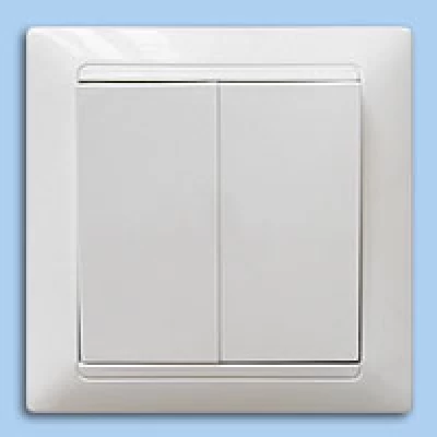 С510-803 Выключатель двойной внутренний Bylectrica белый
