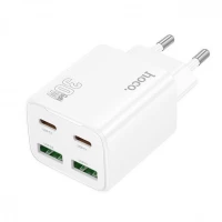 Home Charger | 30W | 2PD | 2U — Hoco N56 __ — White Home Charger | 30W | 2PD | 2U — Hoco N56 __ — White