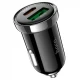 Car Charger | 20W | PD | USB QC3.0 | USB - C | — Hoco Z44 — Black