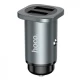 Car Charger 24W 2U Hoco NZ4 — Metal Gray Car Charger 24W 2U Hoco NZ4 — Metal Gray