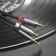 Cable Dual RCA To 3.5mm (1.55m) Hoco UPA10 Lotus Metal Gray Cable Dual RCA To 3.5mm (1.55m) Hoco UPA10 Lotus Metal Gray