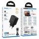 Home Charger | 40W | PD | C to C Cable (1m) — Hoco N83  — Black
