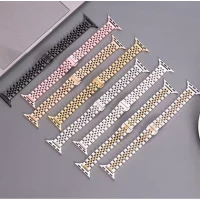 Ремінець 5 Bead Apple Watch 38 mm 40 mm 41 mm Silver&Gold