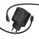Home Charger | 40W | PD | C to C Cable (1m) — Hoco N83  — Black