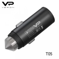Car Charger | 15W | USB | 3.0A  — Veron T05 QC3.0 Metal Blister Packing