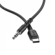 Кабель Aux to USB C (1m) — Hoco UPA17 Digital Audio Conversion — Black Кабель Aux to USB C (1m) — Hoco UPA17 Digital Audio Conversion — Black