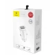 Car Charger | 15.5W | 2 USB — Baseus (CCALL-ML)  — CCALL-ML02 White