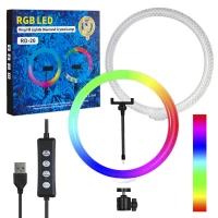 Лампа Кольцевая RGB LED (26 cm) 3D-26 Лампа Кольцевая RGB LED (26 cm) 3D-26