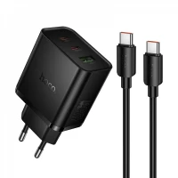Home Charger | 65W | GaN | 2PD | 1U C to C Cable (1m) — Hoco N75