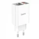 Зарядний пристрій Hoco C100A, 20 Вт, PD, QC3.0 — White Зарядний пристрій Hoco C100A, 20 Вт, PD, QC3.0 — White