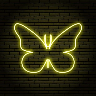 Ночной светильник — Neon Amazing — Butterfly