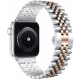 Ремінець Rolex 5 Bead Apple Watch 42 mm 44 mm 45 mm 49 mm Rose Gold