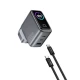Home Charger | 100W | GaN | 1U | 2C | C to C Cable (1m)— Wiwu CHG300