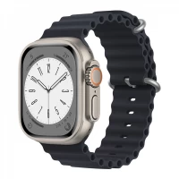 Ремінець Ocean Band Design Apple Watch 42 mm 44 mm 45 mm 49 mm — Charcoal Gray
