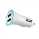Car Charger | 12W | 2 USB — Hoco UC204 — Black