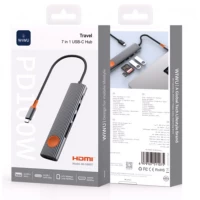 HUB USB C 7 in 1 WiWU Travelling Wi-HB007