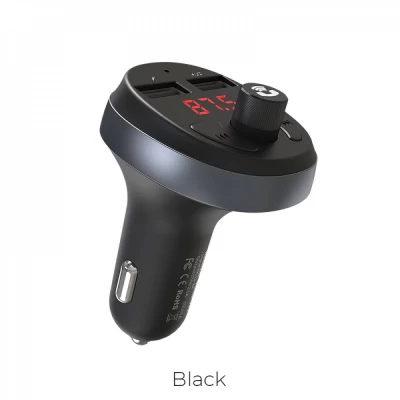 Fm Transmitter MP3 | Car Charger | 2.4A | 2U — Hoco E41 — Black Fm Transmitter MP3 | Car Charger | 2.4A | 2U — Hoco E41 — Black