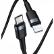 Кабель USB C to Lightning 20W PD (1m) Baseus (CATLKLF) Cafule Series — CATLKLF-G1 Gray & Black Кабель USB C to Lightning 20W PD (1m) Baseus (CATLKLF) Cafule Series — CATLKLF-G1 Gray & Black