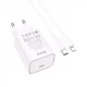 Зарядний пристрій Hoco C143A, 20 Вт, PD3.0, кабель USB-C – Lightning (1 м) Зарядний пристрій Hoco C143A, 20 Вт, PD3.0, кабель USB-C – Lightning (1 м)