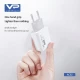 Home Charger 2.4A 2U Lightning Cable (1m) Veron AC62L Home Charger 2.4A 2U Lightning Cable (1m) Veron AC62L