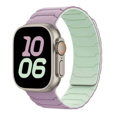 Ремінець Armor Magnetic Band — Apple Watch 38 mm | 40 mm | 41 mm — Light purple&Light mint