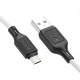Кабель Micro 2.4A (1m) Hoco X90 Cool silicone — Black