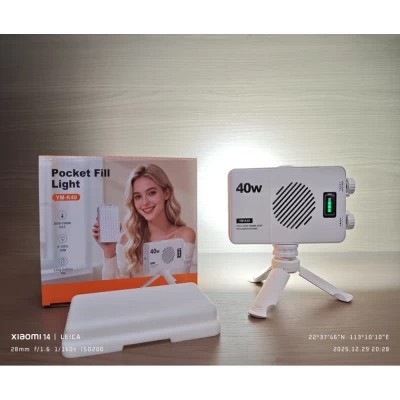 Лампа видеосвет LED YM-K40 LED pocket fill light with battery Лампа видеосвет LED YM-K40 LED pocket fill light with battery