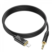 Cable Aux to Lightning (1m) — Hoco UPA30 IP — Black