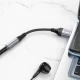 Адаптер USB-A — 3.5 — Hoco LS36 — Black