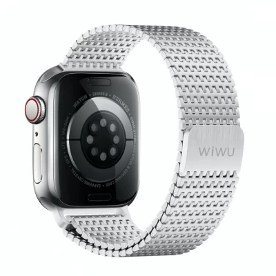 Ремінець Wiwu Wi-WB002  Apple Watch 42 44 45 49 mm — Silver