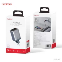 Home Charger 65W GaN 2PD QC 3.0 Earldom ES-EU65