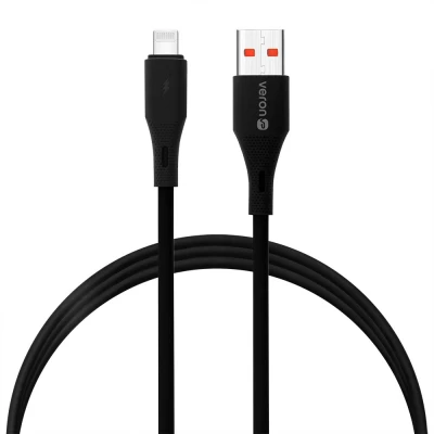 Silicone Cable Lightning 27W (1m) — Veron SL-X82 — Black