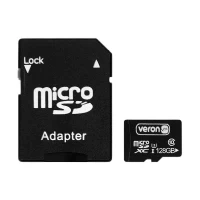 Карта пам’яті Veron microSDXC, 128 ГБ, UHS-3, клас 10, з адаптером