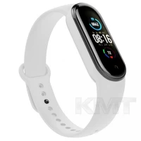 Ремешок Silicone Sport Band Xiaomi Mi Band 5 ; 6 — White Ремешок Silicone Sport Band Xiaomi Mi Band 5 ; 6 — White