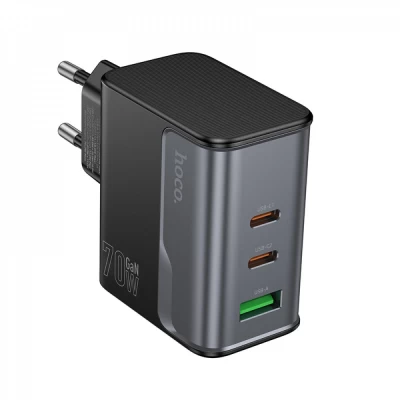 Home Charger 70W 2PD QC 3.0 Hoco CS75A — Black Home Charger 70W 2PD QC 3.0 Hoco CS75A — Black