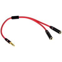 Audio Splitter 3.5mm (M) To Dual 3.5mm (F) Beats by Dr. Dre (0.2m) Black & Red Audio Splitter 3.5mm (M) To Dual 3.5mm (F) Beats by Dr. Dre (0.2m) Black & Red